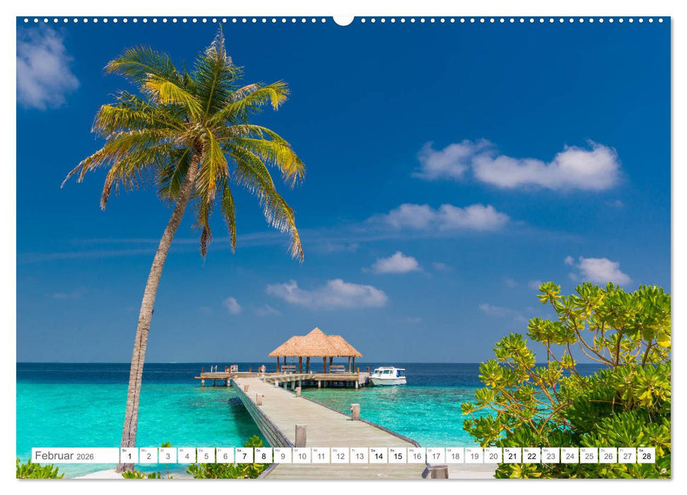 Malediven - Inselparadies im Indischen Ozean (CALVENDO Premium Wandkalender 2026)