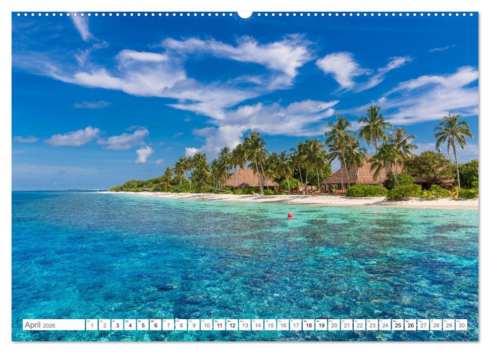 Malediven - Inselparadies im Indischen Ozean (CALVENDO Premium Wandkalender 2026)