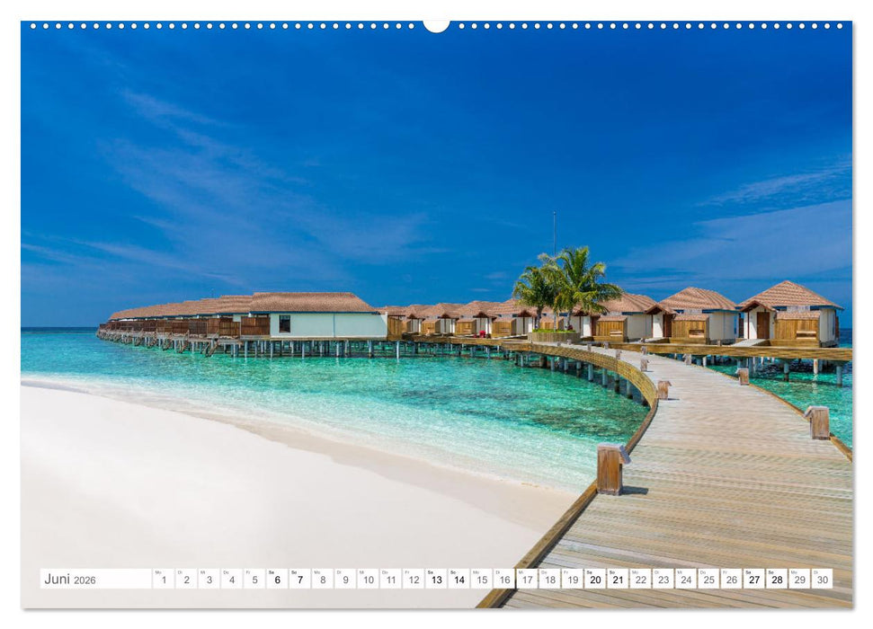 Malediven - Inselparadies im Indischen Ozean (CALVENDO Premium Wandkalender 2026)