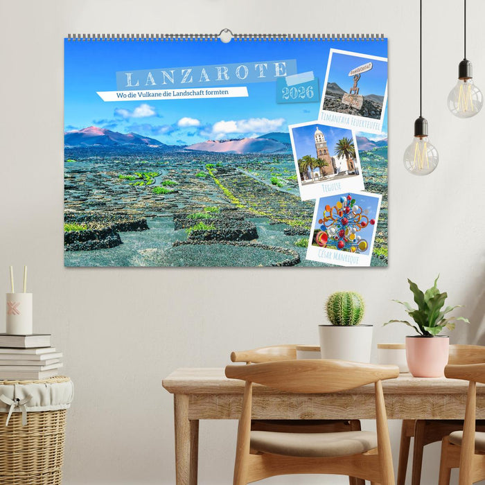 Lanzarote - Wo die Vulkane die Landschaft formten (CALVENDO Wandkalender 2026)