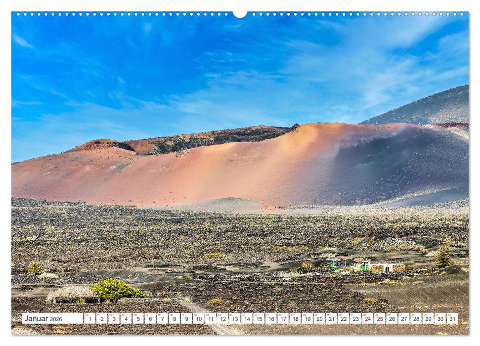 Lanzarote - Wo die Vulkane die Landschaft formten (CALVENDO Wandkalender 2026)
