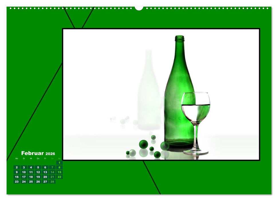 Heilende Farbe Grün (CALVENDO Premium Wandkalender 2026)