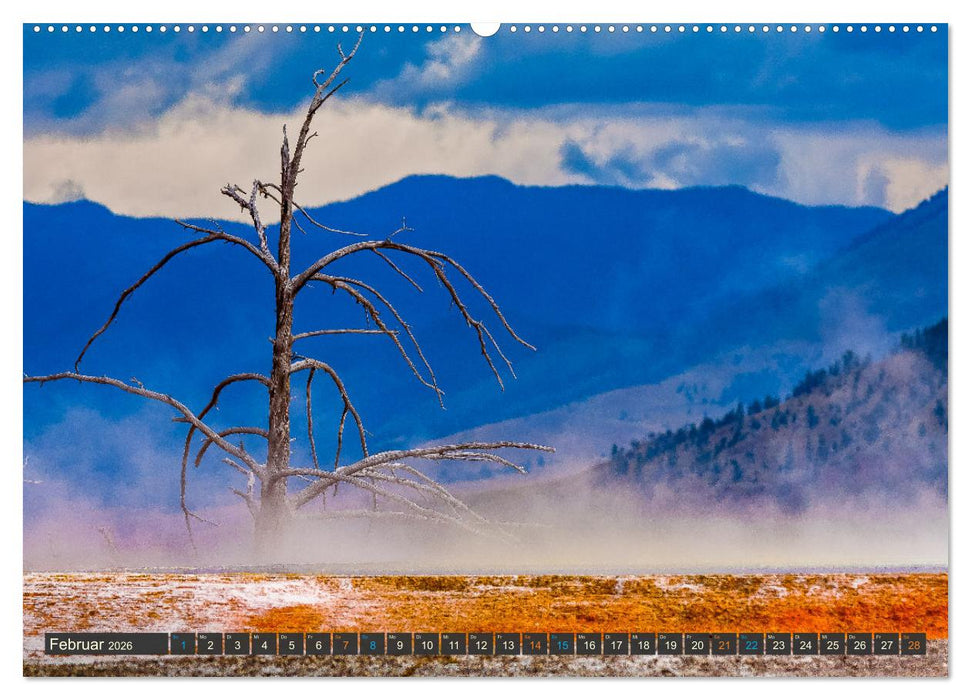 Farbenwunder Yellowstone (CALVENDO Premium Wandkalender 2026)