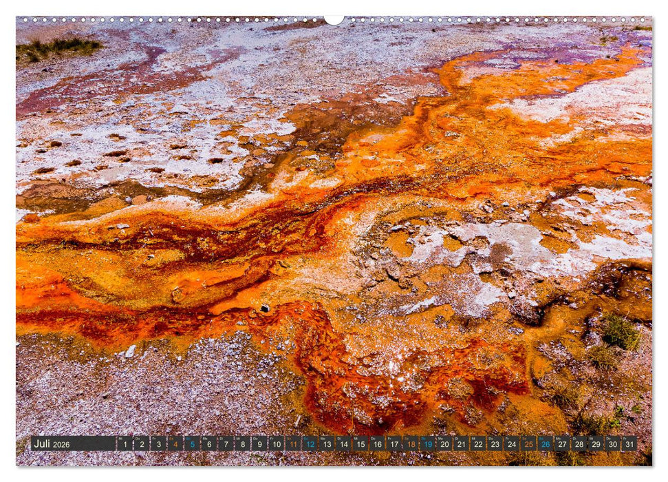 Farbenwunder Yellowstone (CALVENDO Premium Wandkalender 2026)