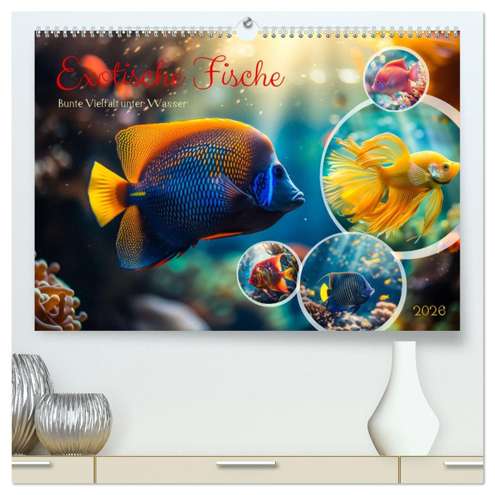 Exotische Fische (CALVENDO Premium Wandkalender 2026)
