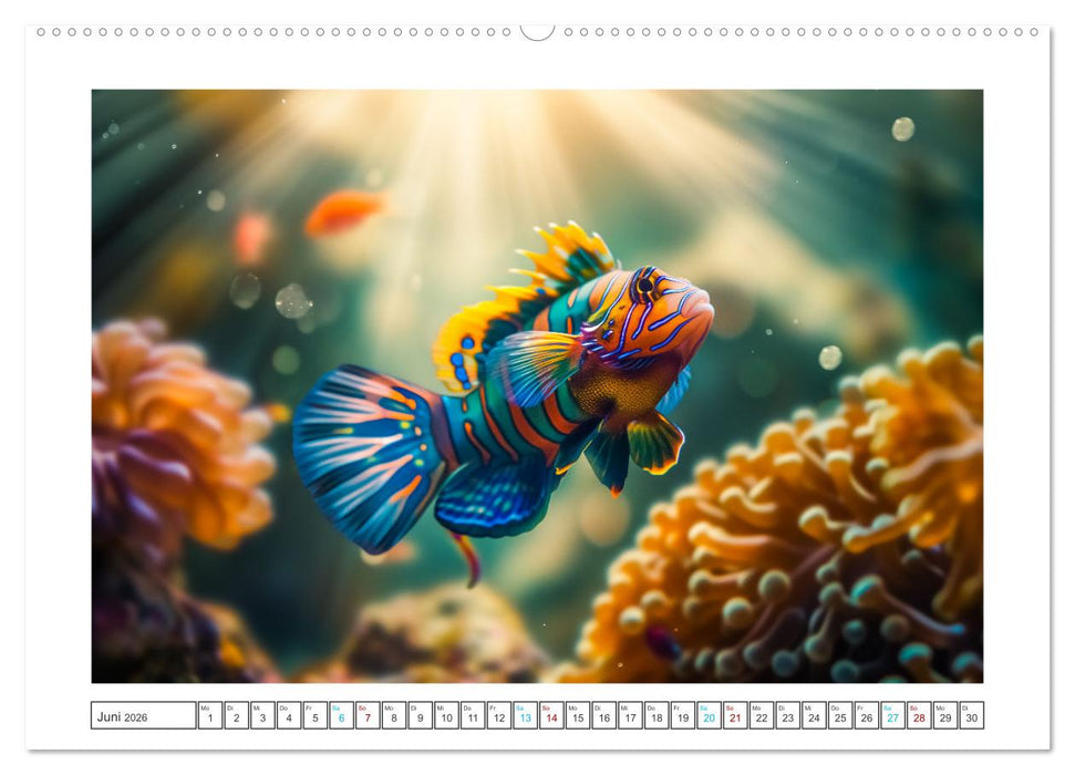 Exotische Fische (CALVENDO Premium Wandkalender 2026)
