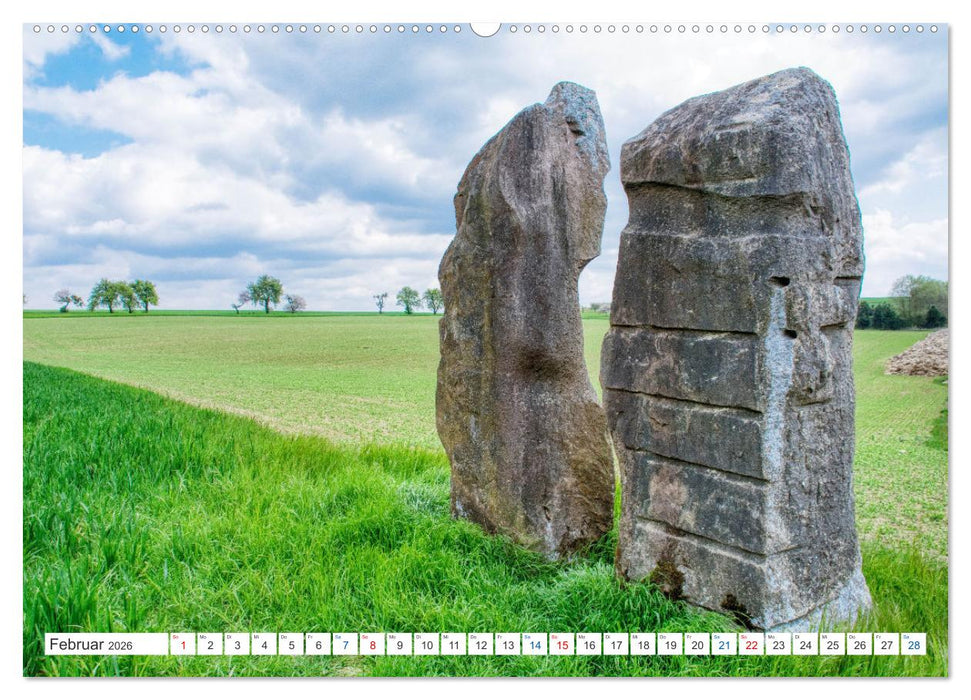 Steine an der Grenze - Wanderbare Kunst (CALVENDO Premium Wandkalender 2026)