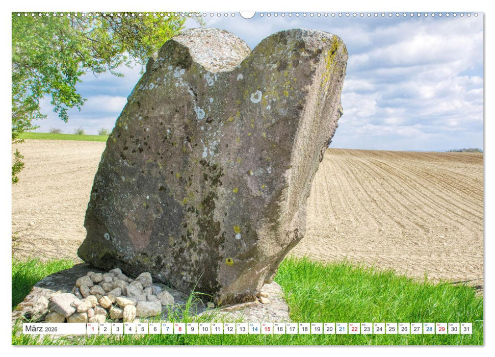 Steine an der Grenze - Wanderbare Kunst (CALVENDO Premium Wandkalender 2026)