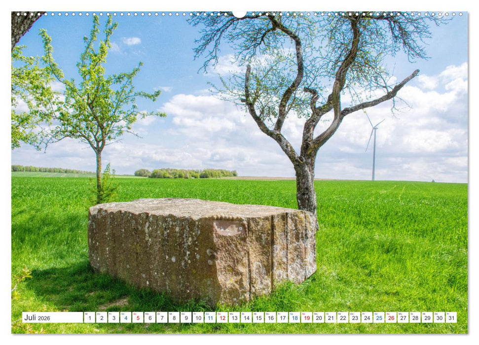 Steine an der Grenze - Wanderbare Kunst (CALVENDO Premium Wandkalender 2026)