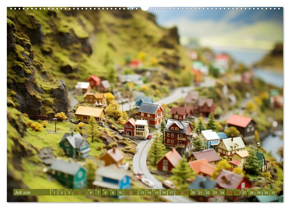 Miniaturwelt Inseln (CALVENDO Premium Wandkalender 2026)