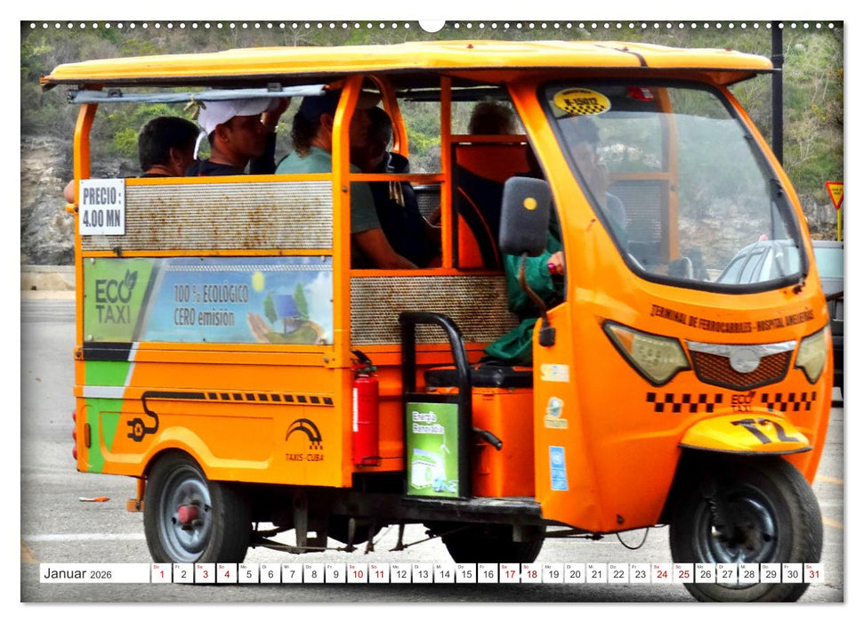 ECO TAXI - Umweltfreundlich in die Zukunft (CALVENDO Premium Wandkalender 2026)
