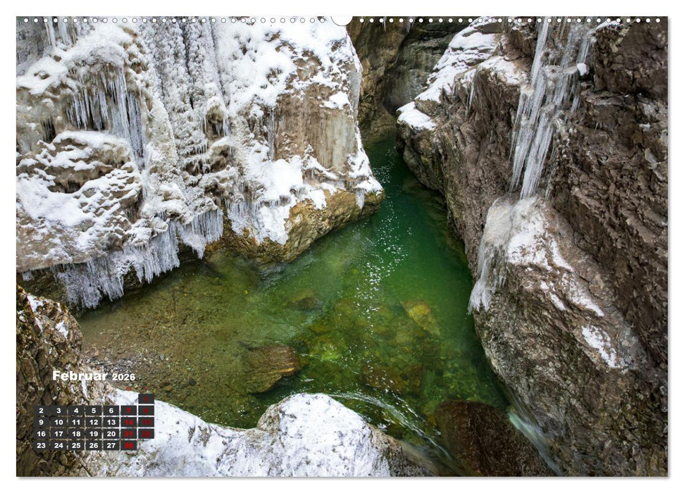 Winterzauber in der Breitachklamm bei Oberstdorf (CALVENDO Premium Wandkalender 2026)
