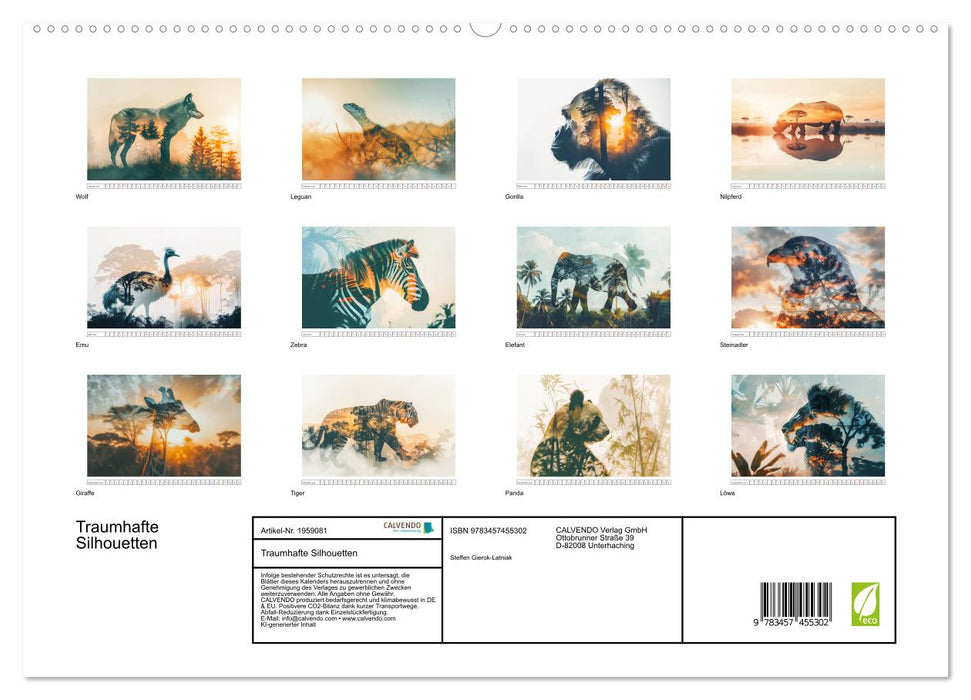 Traumhafte Silhouetten (CALVENDO Premium Wandkalender 2026)