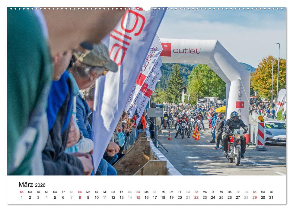 Faszination Oldtimer Motorrad - Momentaufnahmen vom Jochpass Memorial (CALVENDO Premium Wandkalender 2026)