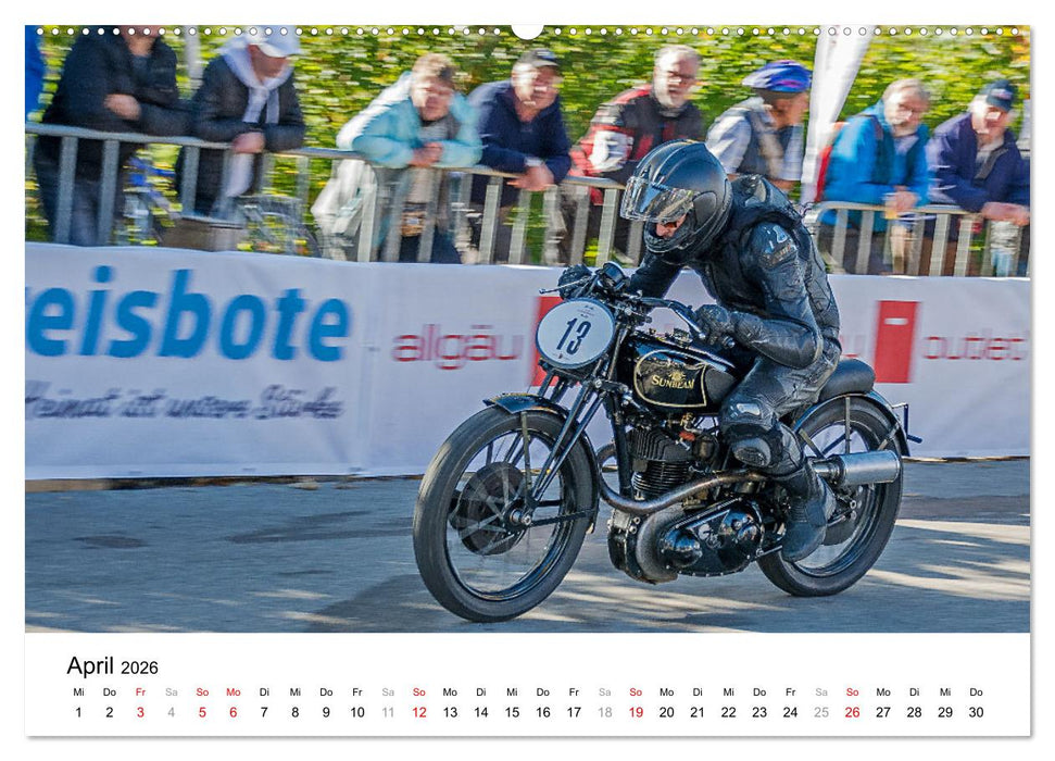 Faszination Oldtimer Motorrad - Momentaufnahmen vom Jochpass Memorial (CALVENDO Premium Wandkalender 2026)