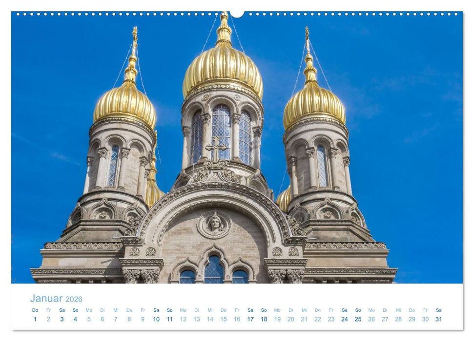 Daheim in Wiesbaden (CALVENDO Premium Wandkalender 2026)