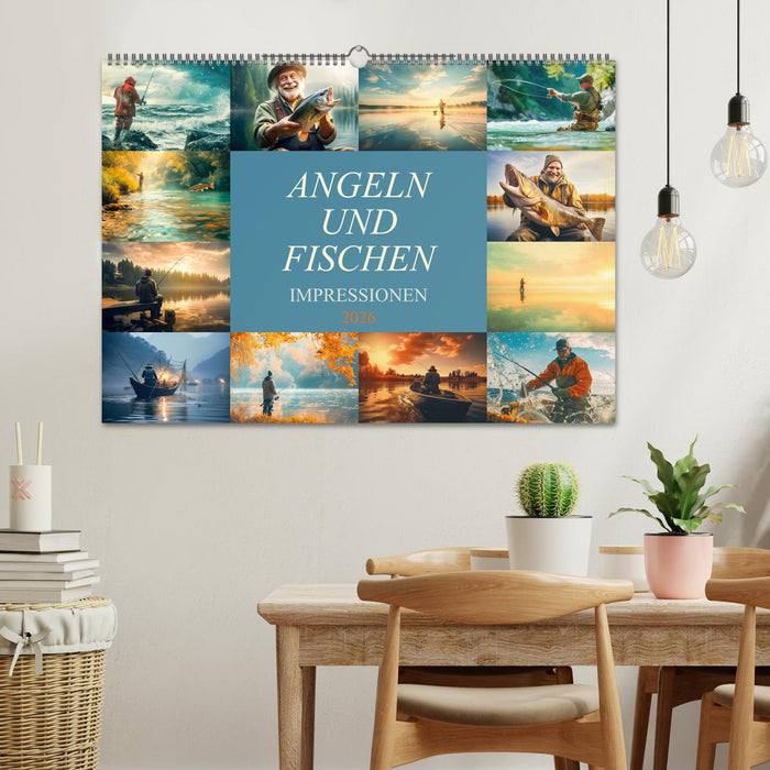 Angeln und Fischen Impressionen (CALVENDO Wandkalender 2026)