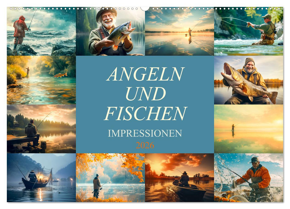 Angeln und Fischen Impressionen (CALVENDO Wandkalender 2026)