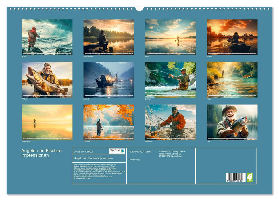 Angeln und Fischen Impressionen (CALVENDO Wandkalender 2026)
