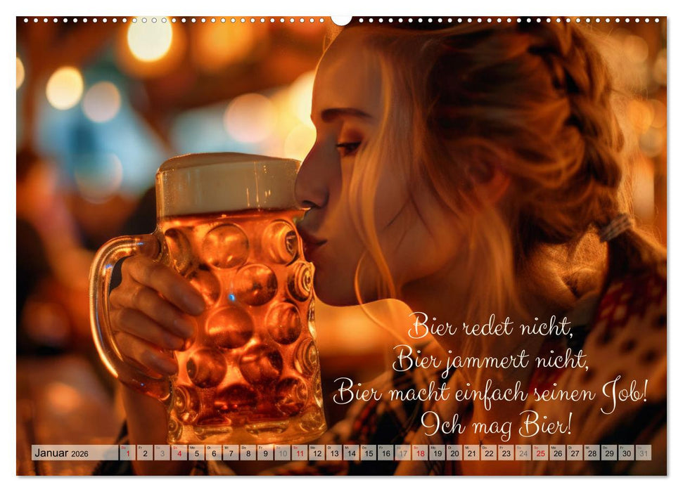 Ich brauch mehr Vitamin Bier (CALVENDO Wandkalender 2026)