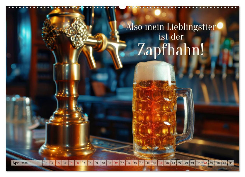 Ich brauch mehr Vitamin Bier (CALVENDO Wandkalender 2026)