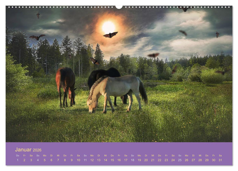 Von der Magie der Pferde (CALVENDO Premium Wandkalender 2026)