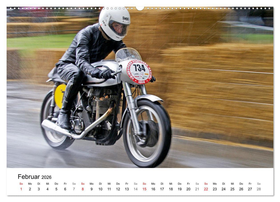 Faszination Oldtimer Motorrad - Momentaufnahmen von Hamburger Stadtparkrennen (CALVENDO Premium Wandkalender 2026)