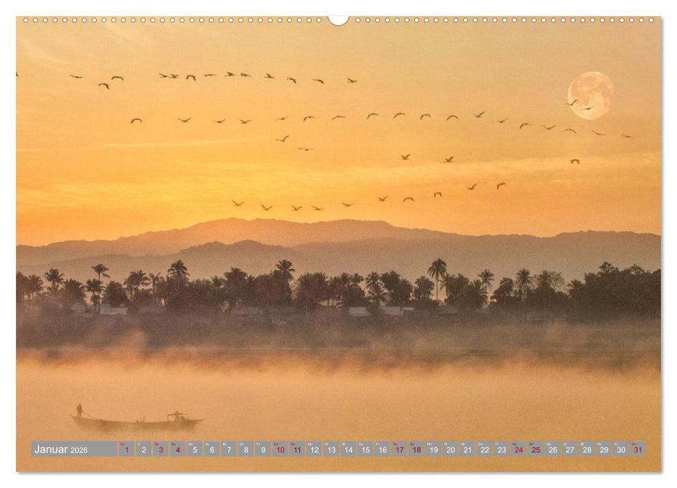 Vollmond - Momente der Ruhe (CALVENDO Premium Wandkalender 2026)