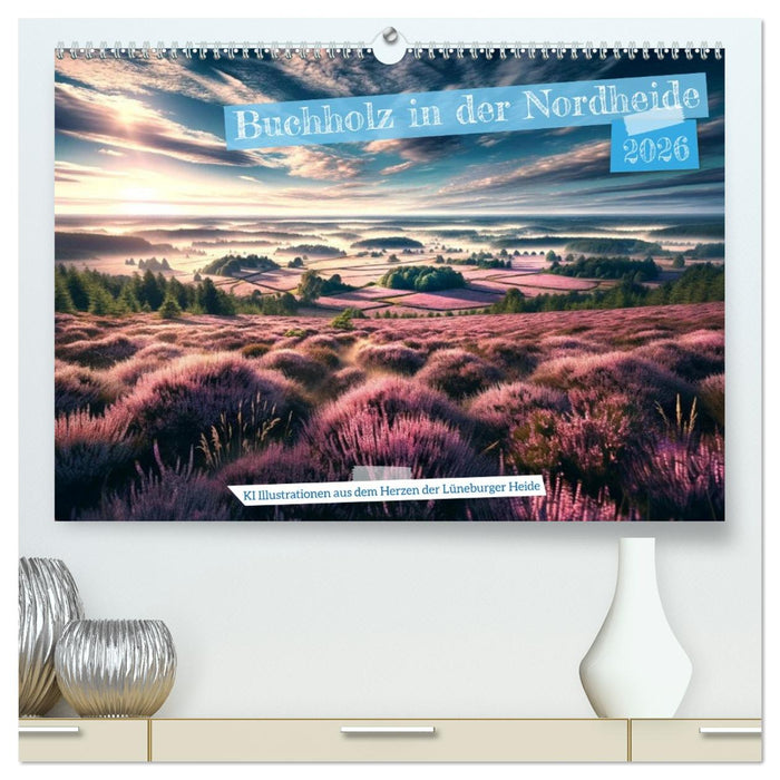 Buchholz i. d. N. - KI Illustrationen aus dem Herzen der Lüneburger Heide (CALVENDO Premium Wandkalender 2026)