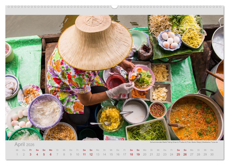 MÄRKTE - Bunte Vielfalt in Asien (CALVENDO Premium Wandkalender 2026)