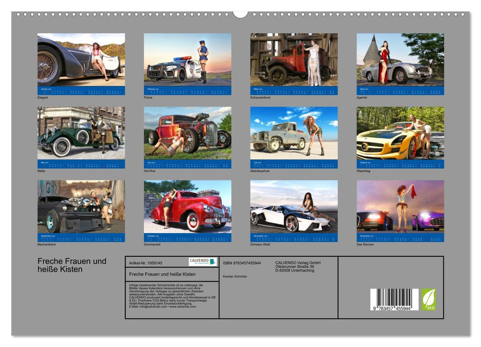 Freche Frauen und heiße Kisten (CALVENDO Premium Wandkalender 2026)