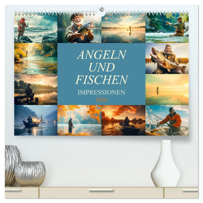 Angeln und Fischen Impressionen (CALVENDO Premium Wandkalender 2026)