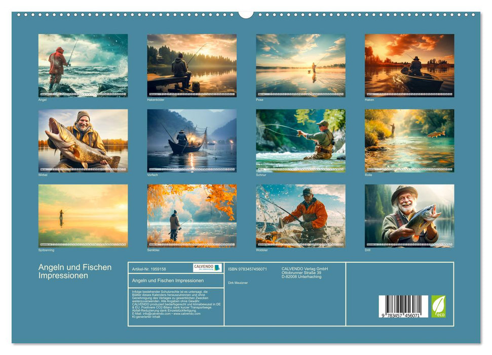 Angeln und Fischen Impressionen (CALVENDO Premium Wandkalender 2026)