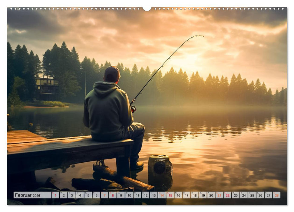 Angeln und Fischen Impressionen (CALVENDO Premium Wandkalender 2026)
