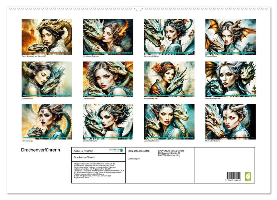 Drachenverführerin (CALVENDO Wandkalender 2026)