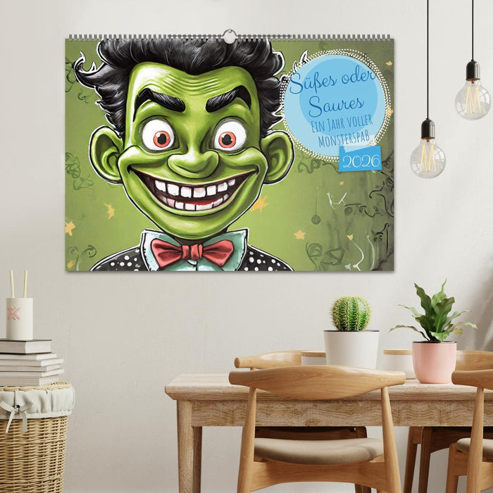 Süßes oder Saures - Ein Jahr voller Monsterspaß (CALVENDO Wandkalender 2026)