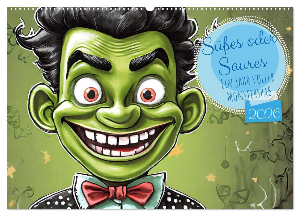 Süßes oder Saures - Ein Jahr voller Monsterspaß (CALVENDO Wandkalender 2026)