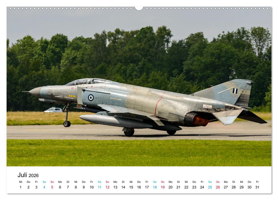 Die letzten McDonnell Douglas F-4 Phantom II (CALVENDO Premium Wandkalender 2026)