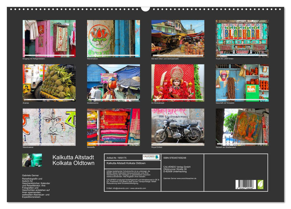 Kalkutta Altstadt Kolkata Oldtown (CALVENDO Wandkalender 2026)
