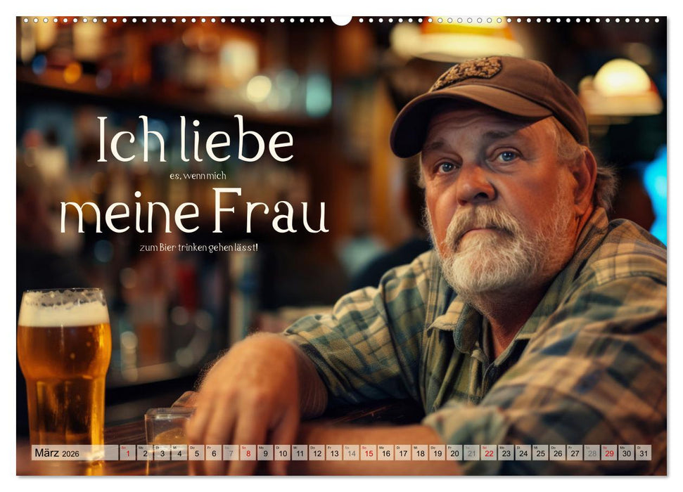 Ich brauch mehr Vitamin Bier (CALVENDO Premium Wandkalender 2026)