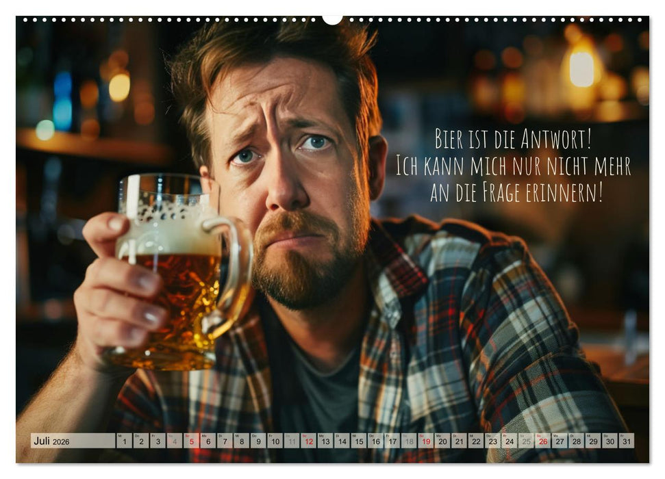 Ich brauch mehr Vitamin Bier (CALVENDO Premium Wandkalender 2026)