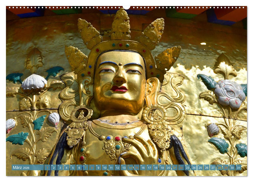 Mystische Wesen – Buddhistische Kunst im Himalaya (CALVENDO Premium Wandkalender 2026)