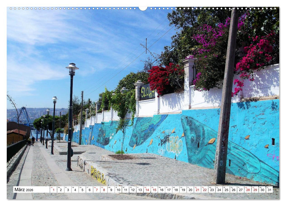 Von den Anden zum Pazifik - Santiago de Chile und Umgebung (CALVENDO Premium Wandkalender 2026)