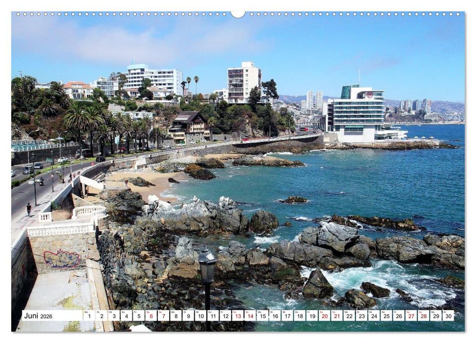 Von den Anden zum Pazifik - Santiago de Chile und Umgebung (CALVENDO Premium Wandkalender 2026)