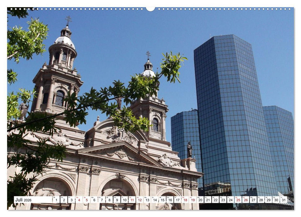 Von den Anden zum Pazifik - Santiago de Chile und Umgebung (CALVENDO Premium Wandkalender 2026)