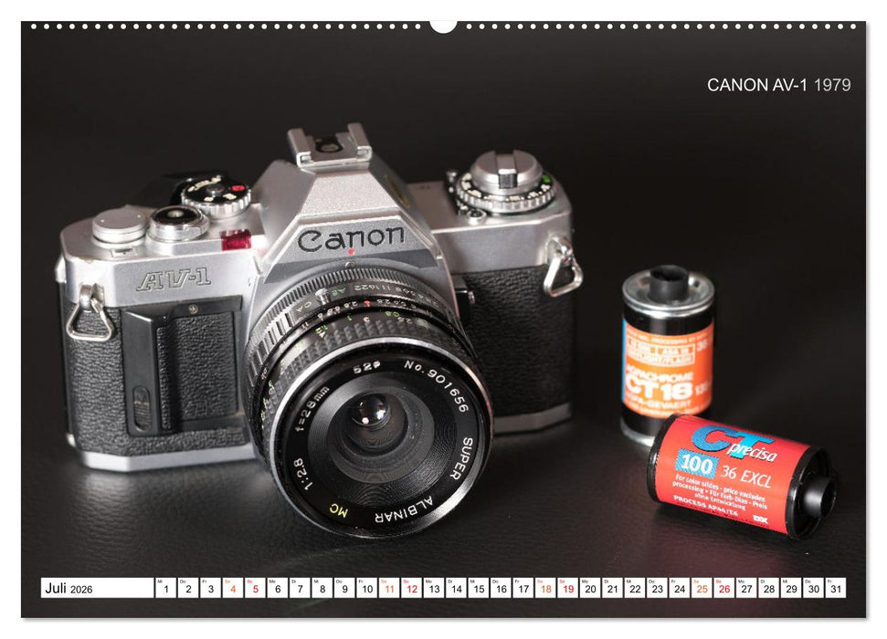 Spiegelreflexkameras der 1950er-1980er Jahre (CALVENDO Premium Wandkalender 2026)