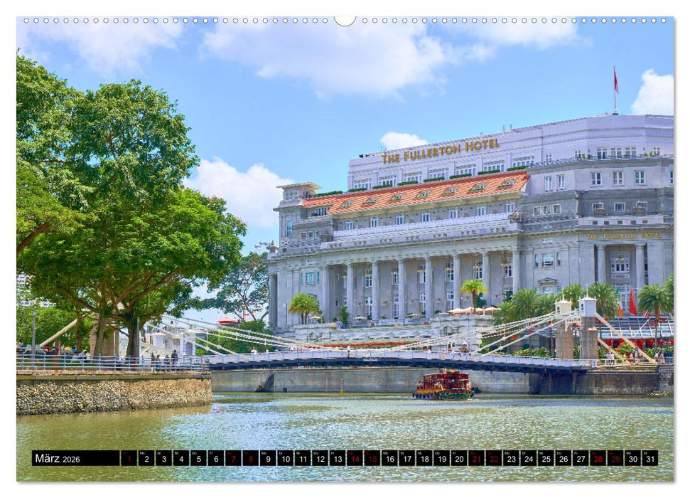 Singapur - Tradition trifft Moderne (CALVENDO Premium Wandkalender 2026)