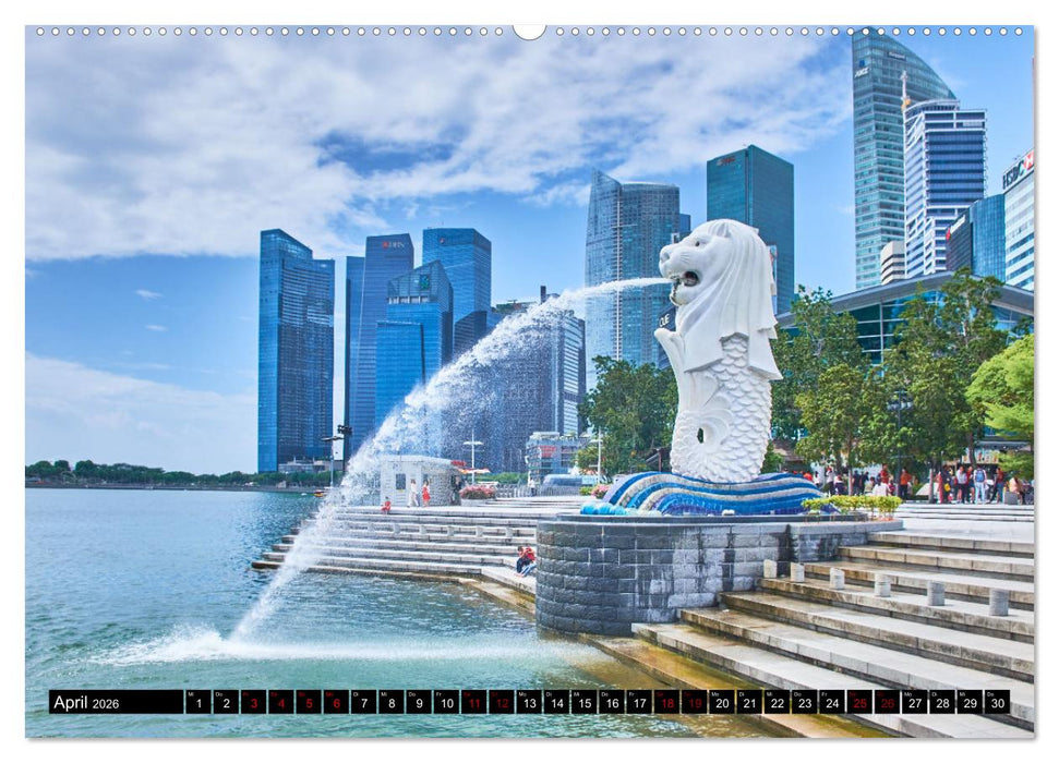 Singapur - Tradition trifft Moderne (CALVENDO Premium Wandkalender 2026)