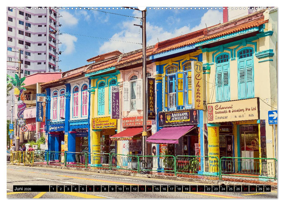 Singapur - Tradition trifft Moderne (CALVENDO Premium Wandkalender 2026)