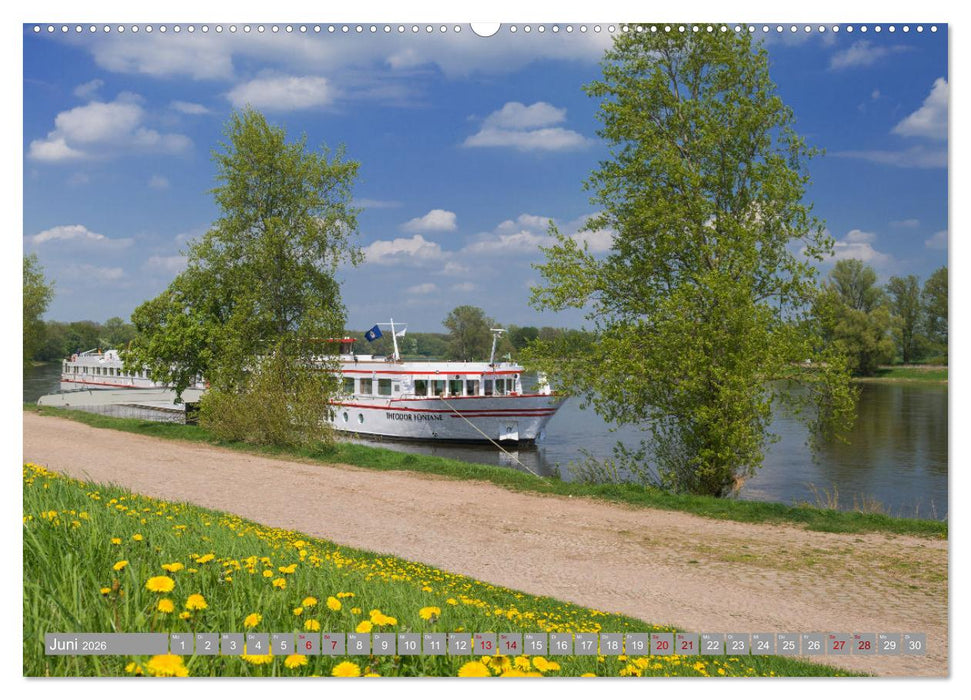 ELBE - Von Cuxhaven bis Bad Schandau (CALVENDO Premium Wandkalender 2026)
